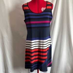 Colorful Striped Sleeveless Dress